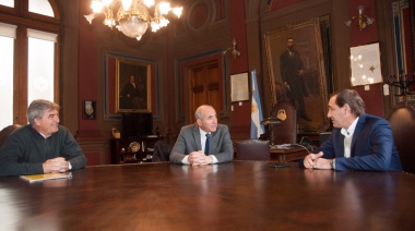 López Armengol recibió en el Rectorado de la UNLP al intendente Julio Garro
