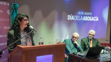 La presidenta del CALP, Rosario Sánchez, destacó el rol de la abogacía en la sociedad y homenajeó a Ana Mon