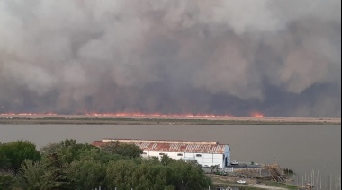 Alerta en Ramallo por el humo de los incendios que llega desde Entre Rios