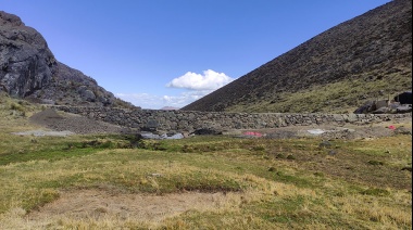 Por el cambio climático tuvieron que rehabilitar una represa que usaban los incas
