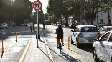 La construcción de la ciclovía sobre la diagonal 79 de La Plata tiene un avance del 50 %