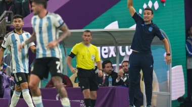 Scaloni le mandó saludos al Profe Córdoba en la conferencia de prensa y aseguró que "es emocionante ver jugar a este equipo"