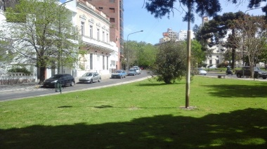 Alumnos de la carrera de Arquitectura de la UNLP trabajan en la renovación de distintas plazoletas de La Plata