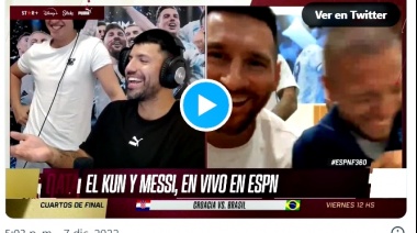 En una jornada sin partidos en Qatar, lo más divertido fue un stream de Twich entre el Kun Agüero y Lionel Messi