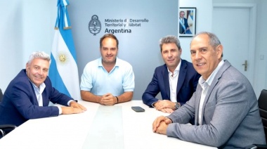 Santiago Maggiotti recibió a Sergio Uñac para evaluar el avance de las obras de vivienda en San Juan