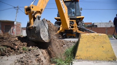 La Municipalidad de La Plata está llevando adelante la pavimentación de la avenida 72 entre 143 y 148 de Los Hornos