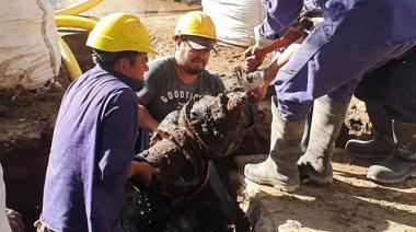 Realizan tareas de mantenimiento sobre la red de agua en Berisso