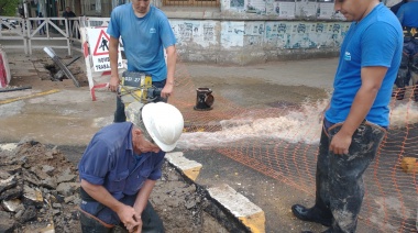 Este jueves 16 realizarán arreglos sobre la red de agua de Berisso