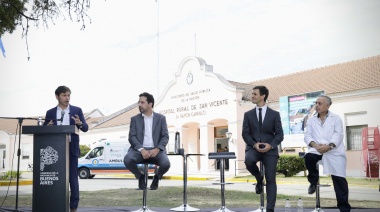Kicillof encabezó el acto de provincialización del Hospital Ramón Carrillo de San Vicente