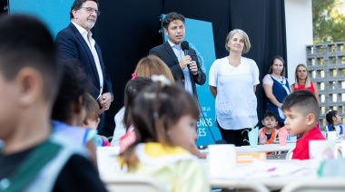 Kicillof encabezó el inicio del ciclo lectivo 2023 en La Plata