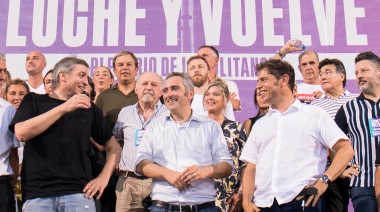 Kicillof y Máximo Kirchner encabezaron el cierre del Plenario de la Militancia en Avellaneda