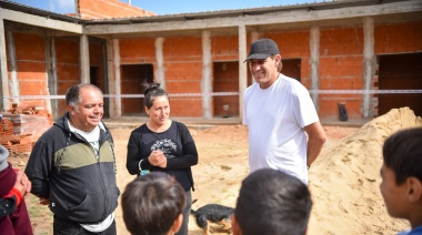 Garro recorrió el Centro de Integración que la Municipalidad de La Plata construye en Mechor Romero