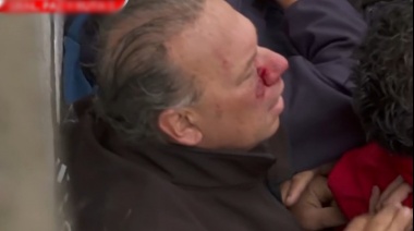 Agredieron a Berni durante una protesta de colectiveros en la General Paz