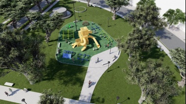 Comenzó la obra de puesta en valor integral de la Plaza Belgrano de City Bell