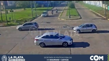 Video: persecución policial en La Plata terminó con un motociclista detenido