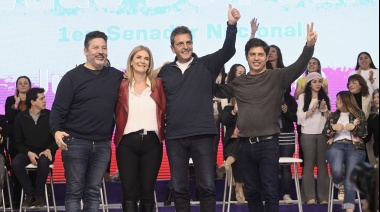 Kicillof y Massa participaron del cierre del "Encuentro de Mujeres y Diversidades" en el club Deportivo Merlo
