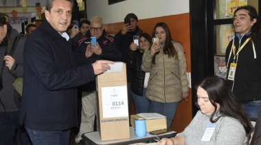 Sergio Massa: "La  gente está votando con tranquilidad"