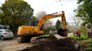Realizan una obra en la calle 465 de City Bell para brindar mayor seguridad en el camino al country del Club Estudiantes
