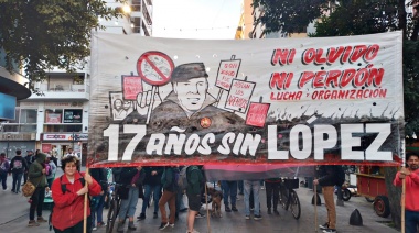 A 17 años del secuestro de Jorge Julio López hubo una gran movilización en La Plata