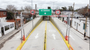 Kicillof inauguró un paso bajo nivel en Florencio Varela