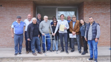 Julio Garro supervisó la obra del nuevo edificio de la Delegación Municipal de Tolosa