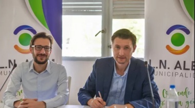 Simone y Ferraris firmaron un acta para la construcción de 85 nuevas viviendas en Leandro N. Alem