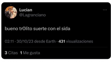 Un miembro de la comunidad LGBT mostró las agresiones de militantes de Milei y pidió: "Difundan, vean lo que piensan de nosotros"