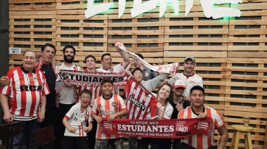 En Rio Gallegos también se festejó el nuevo campeonato de Estudiantes de La Plata