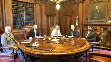 Juan Martín Mena se reunió con los jueces de la Suprema Corte para trazar una agenda conjunta