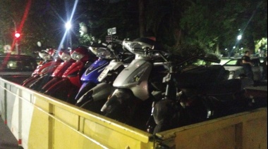 Agentes de la Municipalidad de La Plata secuestraron 43 motos y un cuatriciclo durante un operativo de seguridad vial