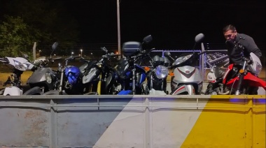 Agentes municipales de La Plata retuvieron 55 motos en distintos operativos realizados durante el fin de semana pasado