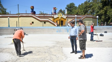 Avanzan las obras en la pileta de la República de los Niños con vistas a la reapertura de la colonia de verano
