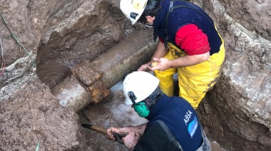 Hay baja presión de agua en una zona de Berisso por tareas de reparación