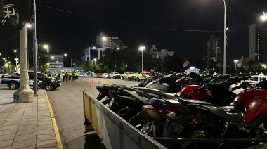 Agentes comunales de La Plata secuestraron 100 motos en operativos realizados en distintos puntos del Partido