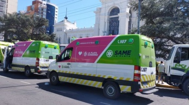 Trabajadores del SAME en La Plata realizan un "sirenazo" en reclamo de "la falta de insumos"