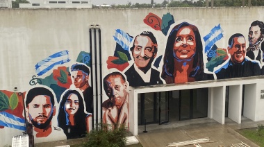 En La Plata hicieron un mural con reconocidas figuras argentinas y se desató la polémica por la inclusión de Lali y Wos