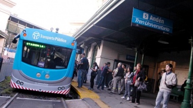 El Tren Universitario en La Plata aumentará su tarifa un 136 por ciento