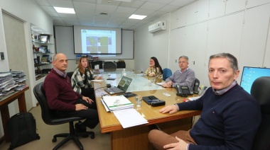 Fernando Gray se reunió en la UNLP para conversar sobre el Plan de Reducción del Riesgo Hídrico en Esteban Echeverría
