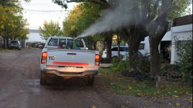 Este viernes realizan trabajos de fumigación en Los Hornos y Gonnet