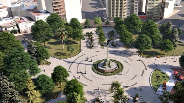 La Municipalidad de La Plata cerró Plaza Italia hasta que finalicen las obras: iluminación, paseo peatonal y otras mejoras