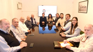 El titular de la UCR La Plata, Pablo Nicoletti, recibió a empresarios locales