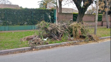 Reclamos en Villa Castells por la acumulación de ramas y otros desechos en la vía pública
