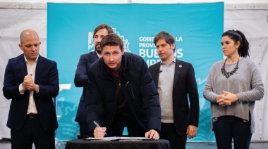 Kicillof visitará Leandro N. Alem para inaugurar una escuela artística, una usina láctea y la planta potabilizadora de Vedia