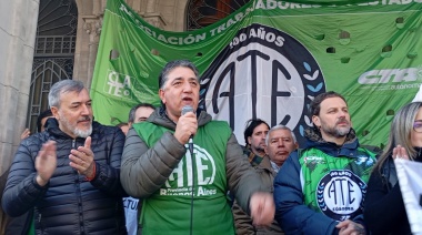 Jornada Nacional de Lucha de ATE: Claudio Arévalo reclamó "que la clase política también esté al frente de los reclamos de la clase trabajadora y el pueblo"