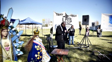 La UTEP realizó un encuentro por "Paz, pan, techo, tierra y trabajo" en Melchor Romero