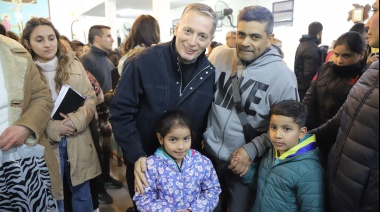 Fernando Gray participó de la ceremonia religiosa que se realizó en la capilla San Cayetano de El Jagüel