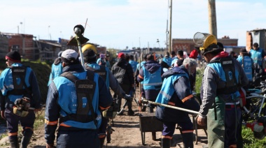 La Municipalidad de La Plata llevó adelante un importante operativo de saneamiento en los barrios Puente de Fierro y Evita