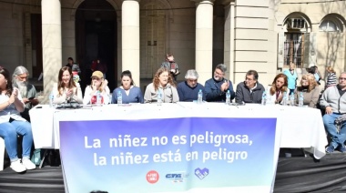 La baja en la edad de imputabilidad fue eje de un debate entre funcionarios y dirigentes gremiales en La Plata