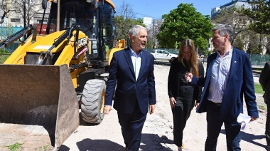 La Municipalidad de La Plata comenzó a reconstruir la Plaza San Martín