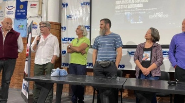Presentaron la película documental “Lago Escondido, soberanía en juego” en la sede de la CTA La Plata
